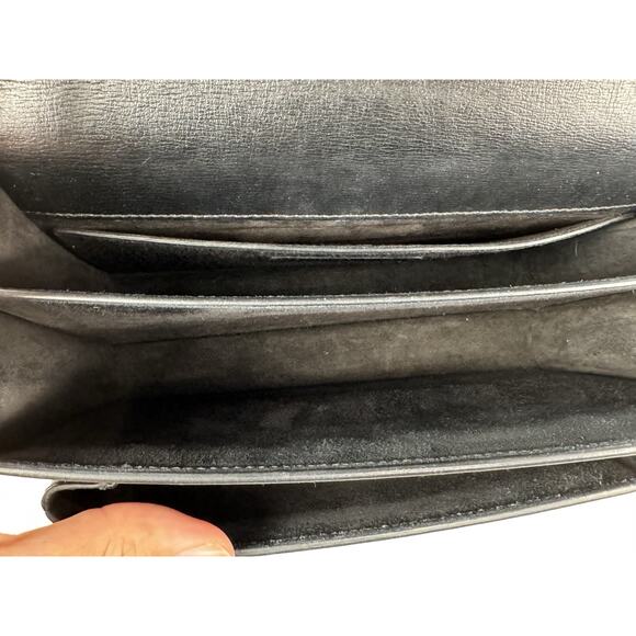 Saint Laurent Sunset Medium Monogram Bag in Black Calfskin B-9 - Picture 16 of 16